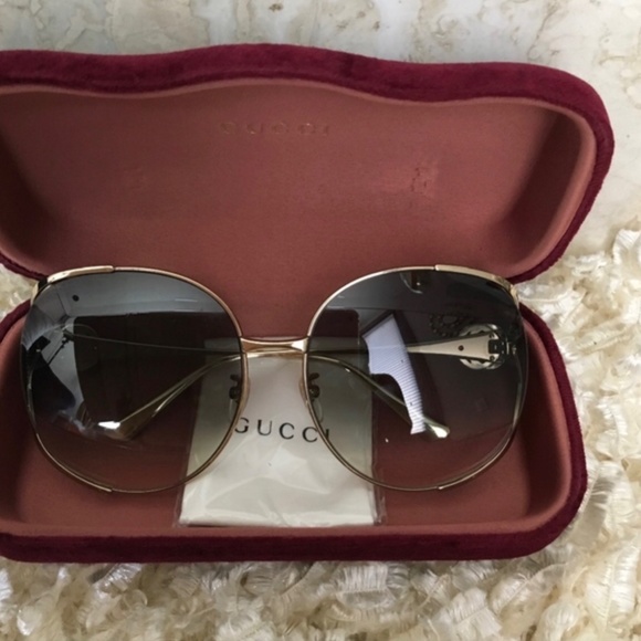 Gucci Oval Web Gg Sunglasses | Poshmark